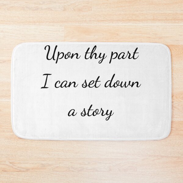 Item preview, “Upon thy part I can set down a story” - handwriting black designed and sold by ariksworld.