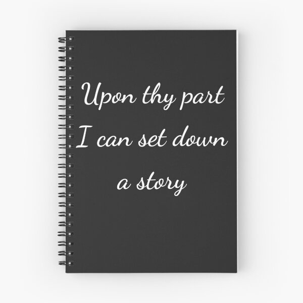 Item preview, “Upon thy part I can set down a story” - handwriting white designed and sold by ariksworld.