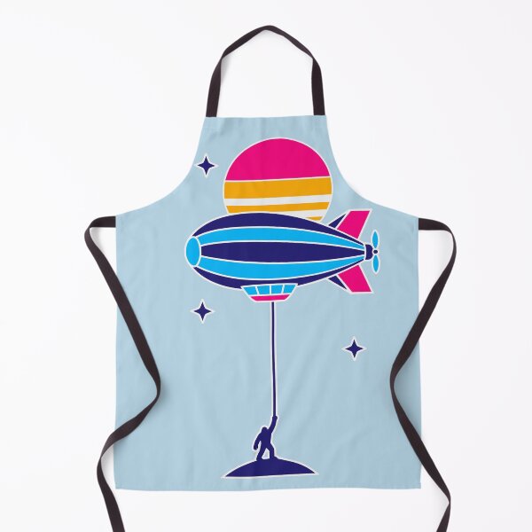 Item preview, Retro Synthwave Zeppelin Airship and Neon Sunset Design designed and sold by KungPowUnicorn.