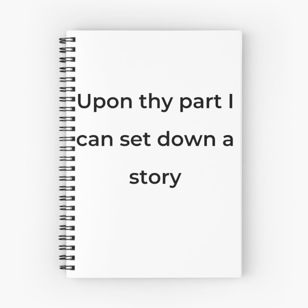 Item preview, “Upon thy part I can set down a story” - print black designed and sold by ariksworld.