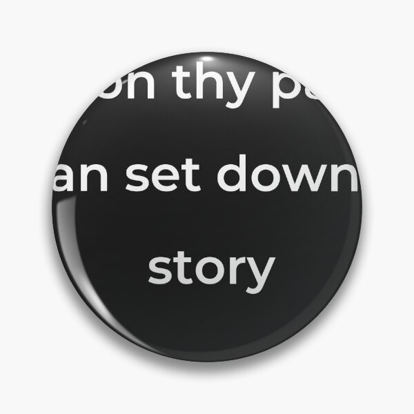 Item preview, “Upon thy part I can set down a story” - print white designed and sold by ariksworld.