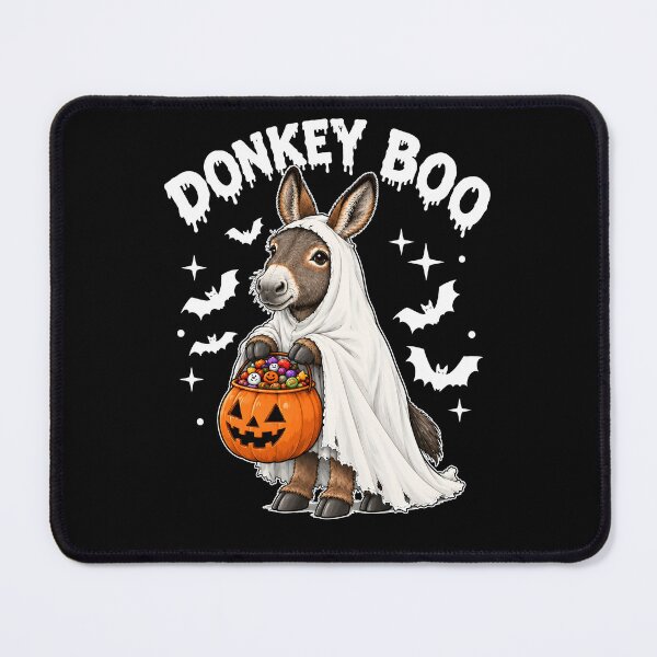 Item preview, Donkey Boo Halloween Ghost Donkey Holding Pumpkin Candy Spooky designed and sold by NancyxEasSHOP.