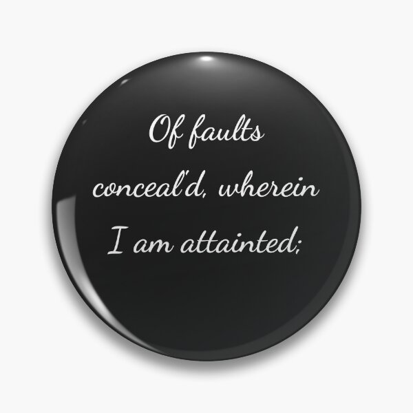 Item preview, “Of faults conceal'd, wherein I am attainted;” - handwriting white designed and sold by ariksworld.