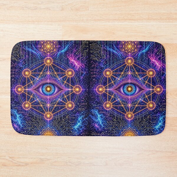 Item preview, Divine Logic Sacred Geometry Tech Art – Psychedelic Spiritual Intelligence Design designed and sold by The Crazy Monkey Design Studio.