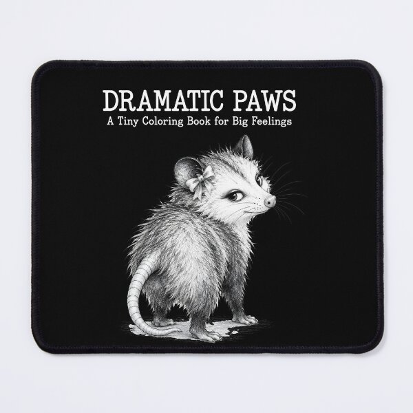 Item preview,  Dramatic Paws A Tiny Coloring Book For Big Feelings Possum designed and sold by NancyxEasSHOP.