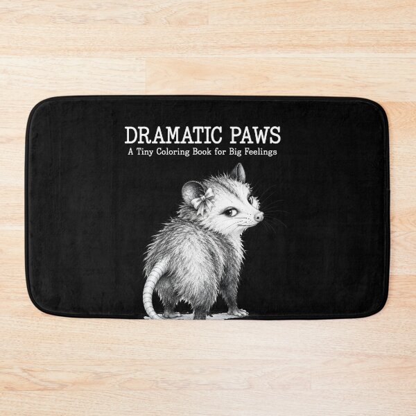 Item preview,  Dramatic Paws A Tiny Coloring Book For Big Feelings Possum designed and sold by NancyxEasSHOP.