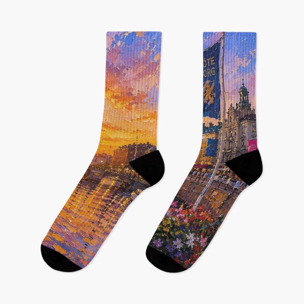 Item preview, Göteborg by night painting, Sweden – an artwork of this beautiful Scandinavian city. designed and sold by GalleryKauffeld.