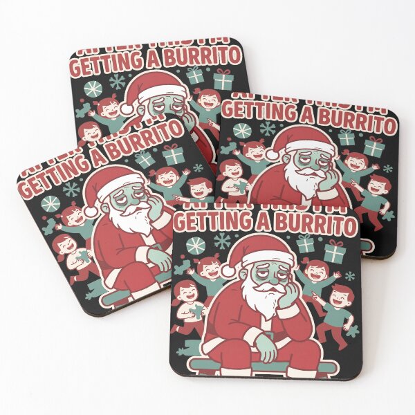 Item preview, Exhausted Santa After This I'm Getting A Burrito Funny Christmas designed and sold by mnkyride.