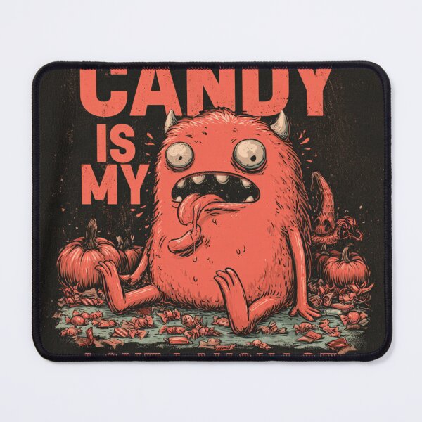 Item preview, Candy Is My Love Language Hungry Monster Halloween designed and sold by NicolasGlowArt.