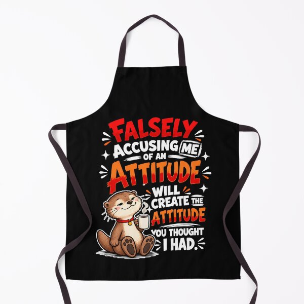 Item preview,  Falsely Accusing Me Of An Attitude Will Create The Attitude You Thought I Had Otter Coffee designed and sold by NancyxEasSHOP.