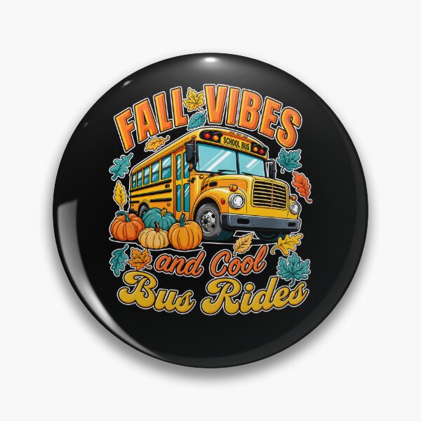 Item preview,  Fall Vibes And Cool Bus Rides School Bus Pumpkins Autumn Vintage designed and sold by NancyxEasSHOP.