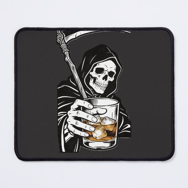 Item preview, Funny Grim Reaper Whiskey Phone Case designed and sold by GodsMonsterss.