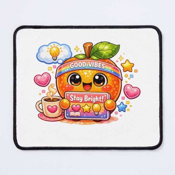 Item preview, Stay Bright – Pastel Kawaii Orange Good Vibes designed and sold by Sommium .