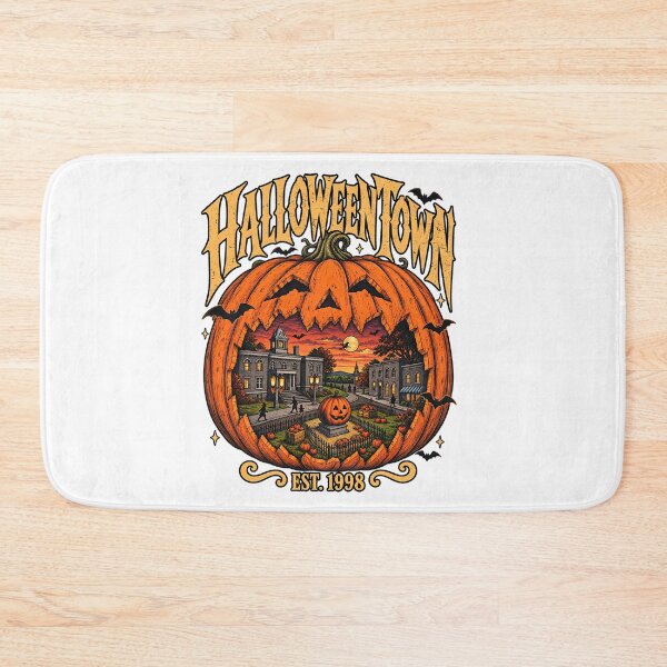 Item preview, Halloweentown Est 1998 Carved Pumpkin Vintage Town Art designed and sold by DesignArtist.ia.