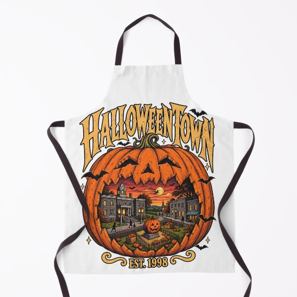 Item preview, Halloweentown Est 1998 Carved Pumpkin Vintage Town Art designed and sold by DesignArtist.ia.