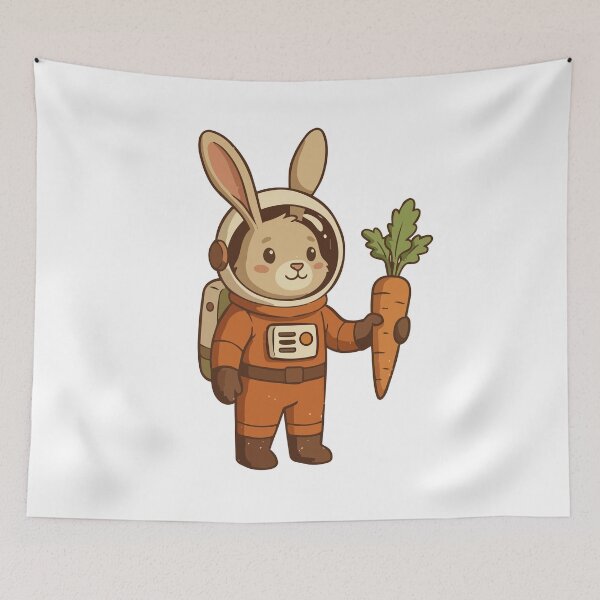 Aperçu de l'œuvre Cute Astronaut Rabbit Illustration créée et vendue par didiiii74210.