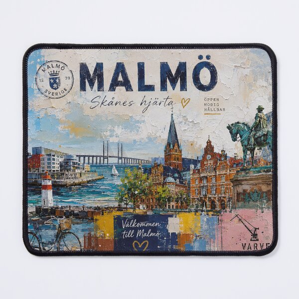 Item preview, Malmö Postcard painting, Sweden – A Beautiful city in Europe. designed and sold by GalleryKauffeld.