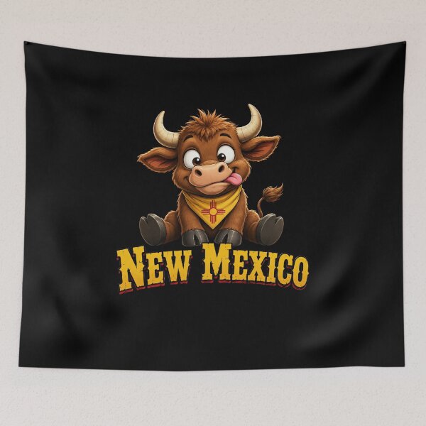 Item preview, New Mexico Funny Bull  designed and sold by TheEndDesign.