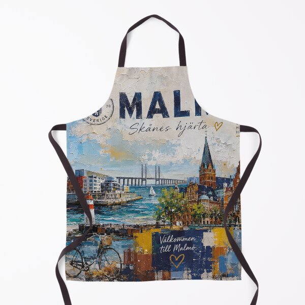 Item preview, Malmö Postcard painting, Sweden – A Beautiful city in Europe. designed and sold by GalleryKauffeld.