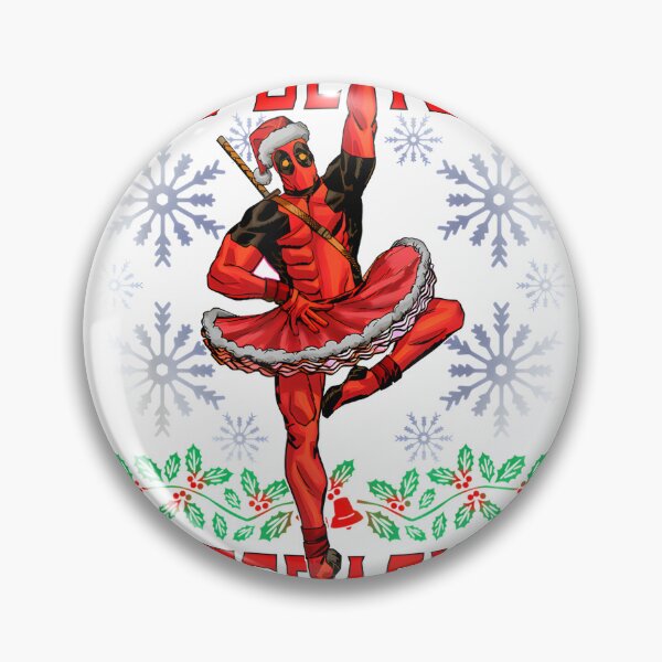 Item preview, Festive Deadpool-Inspired Dance Santa Christmas Illustration designed and sold by angeldustartist.