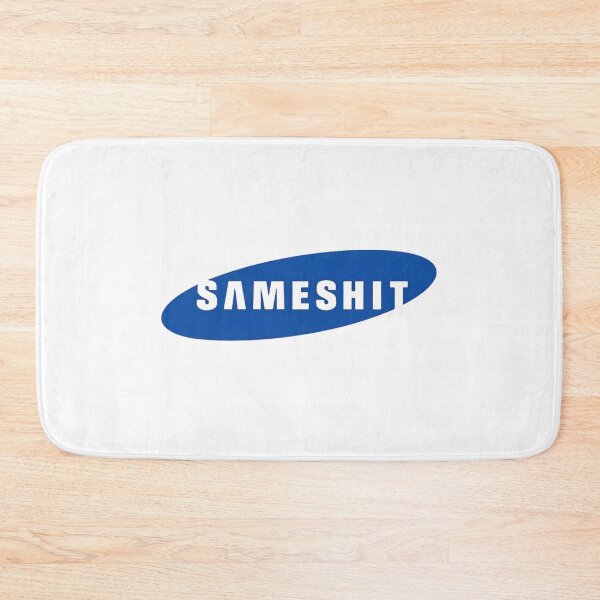 Item preview, SameShit Tech Parody Artwork | Blue Oval Corporate Satire Print | Funny Geek designed and sold by MusixMerch.