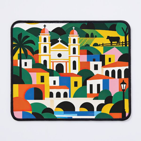 Item preview, Colorful geometric illustration of Juticalpa, Honduras, featurin designed and sold by ckybe.
