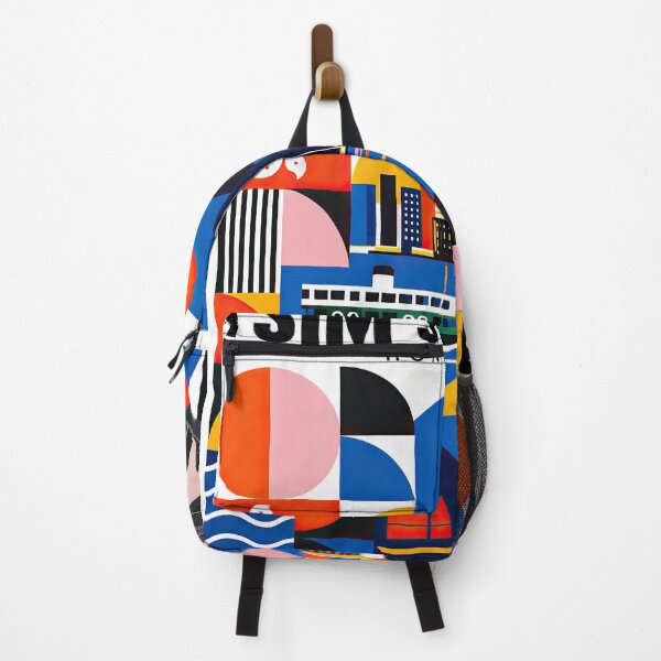 Item preview, Colorful geometric poster illustration of Hong Kong featuring designed and sold by ckybe.
