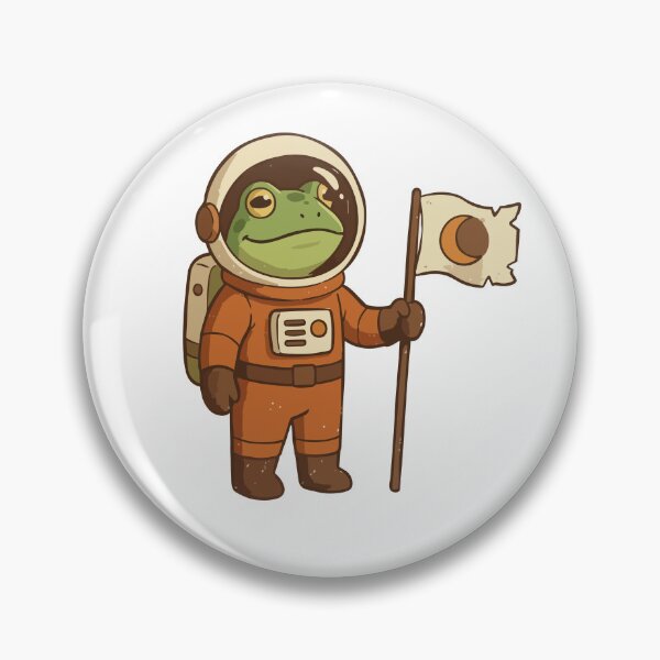 Item preview, Cute Astronaut Frog Illustration designed and sold by didiiii74210.