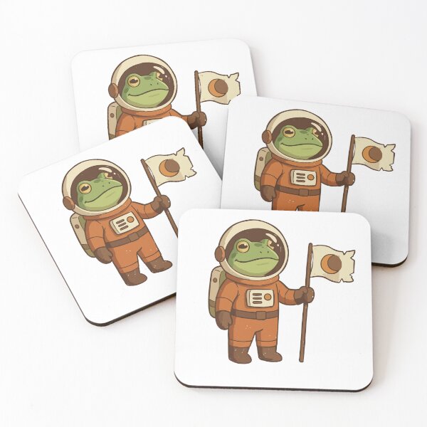Item preview, Cute Astronaut Frog Illustration designed and sold by didiiii74210.