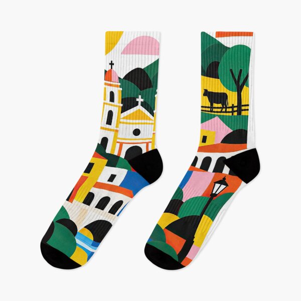Item preview, Colorful geometric illustration of Juticalpa, Honduras, featurin designed and sold by ckybe.