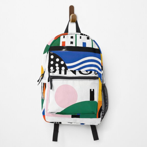 Item preview, Geometric Dingle Ireland travel poster featuring colorful houses designed and sold by ckybe.