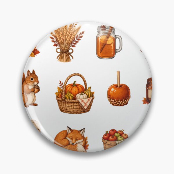 Item preview, Cozy Autumn Fall Harvest & Woodland Stickers designed and sold by Butterfly  Effect.