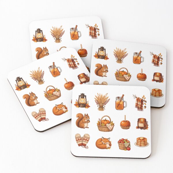 Item preview, Cozy Autumn Fall Harvest & Woodland Stickers designed and sold by Butterfly  Effect.