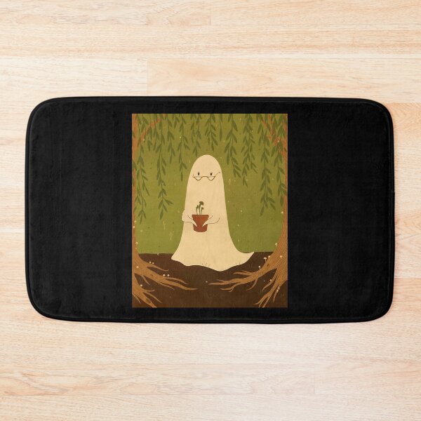 Item preview,  Ghost With Glasses Holding Potted Plant In Forest designed and sold by NancyxEasSHOP.