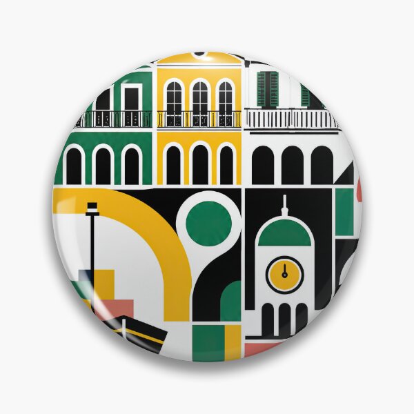 Item preview, Colorful geometric poster celebrating Falmouth, Jamaica with sty designed and sold by ckybe.