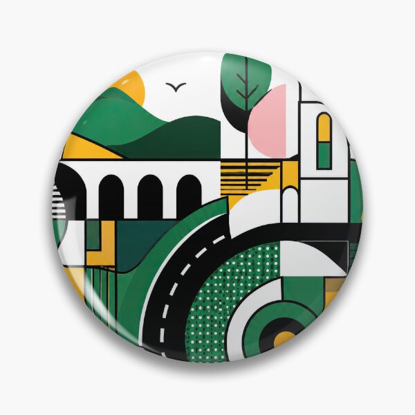 Item preview, Colorful geometric poster celebrating Mandeville, Jamaica, with designed and sold by ckybe.