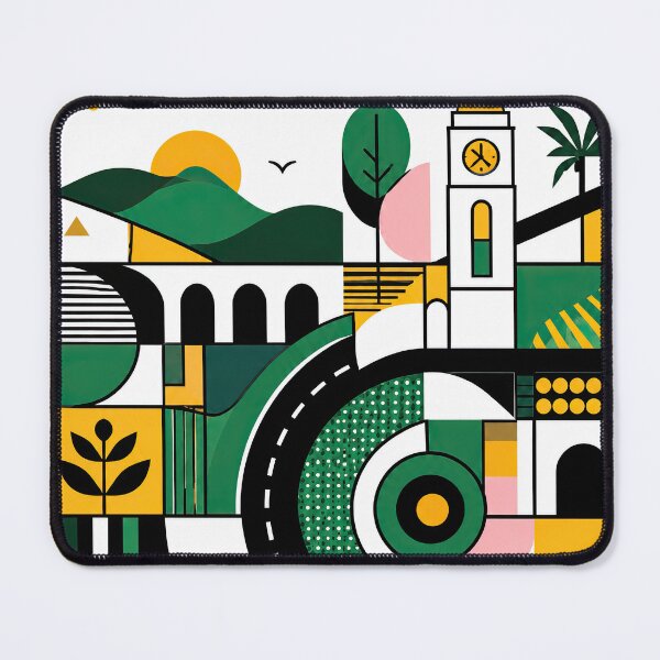 Item preview, Colorful geometric poster celebrating Mandeville, Jamaica, with designed and sold by ckybe.