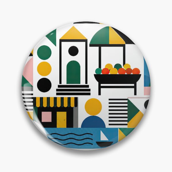 Item preview, Colorful geometric poster celebrating Savanna-La-Mar, Jamaica, w designed and sold by ckybe.