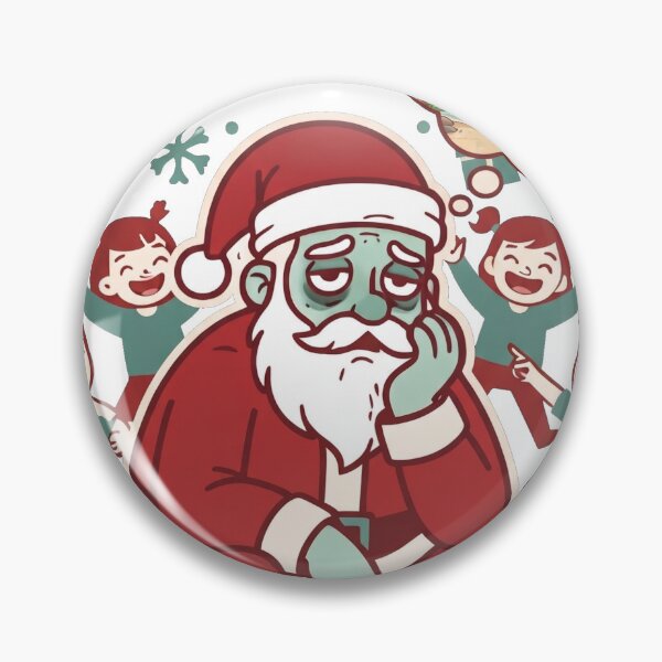 Item preview, Exhausted Santa's Tropical Dream - Funny Holiday Parody Sticker designed and sold by mnkyride.