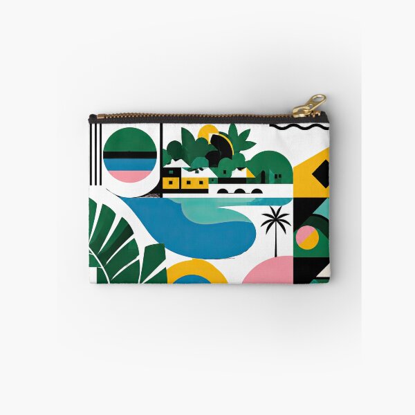 Item preview, Colorful geometric travel poster celebrating Port Antonio, Jamai designed and sold by ckybe.