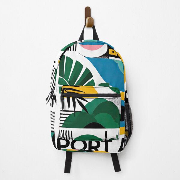 Item preview, Colorful geometric travel poster celebrating Port Antonio, Jamai designed and sold by ckybe.