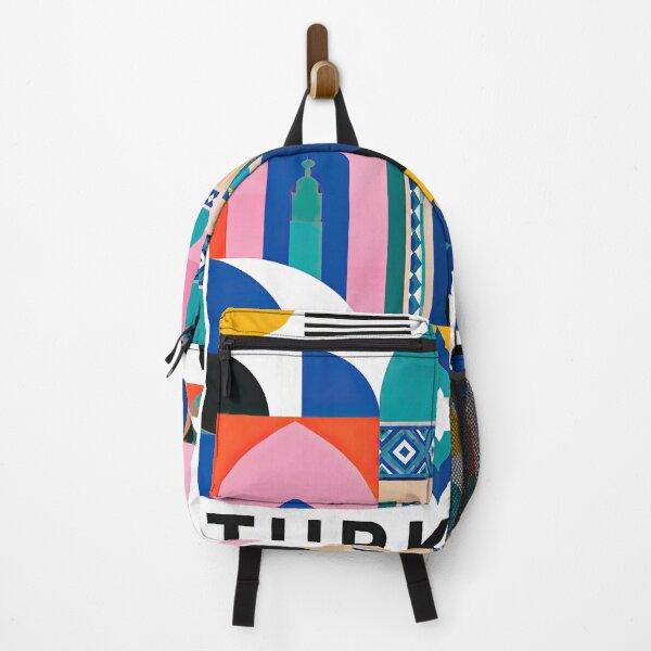 Item preview, Colorful geometric illustration of Turkistan landmarks and ornam designed and sold by ckybe.