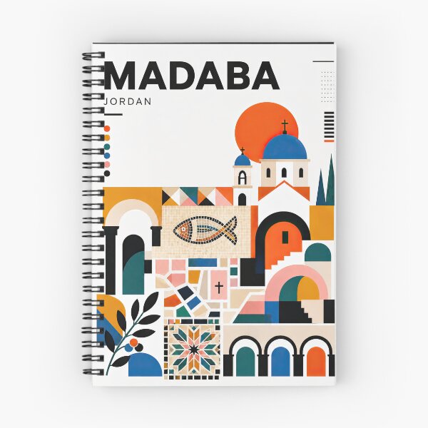 Item preview, Geometric poster collage inspired by Madaba, Jordan, featuring designed and sold by ckybe.