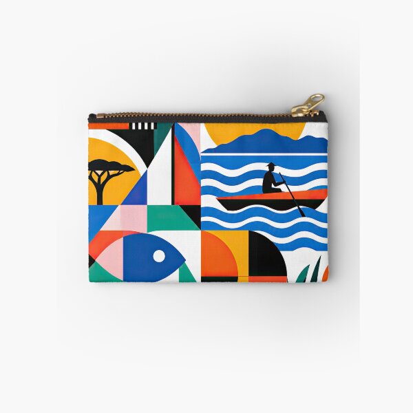 Item preview, Colorful geometric poster featuring the word KISUMU KENYA, designed and sold by ckybe.