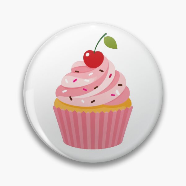 Item preview, Cute Pink Cupcake with Cherry designed and sold by VELORIA706.