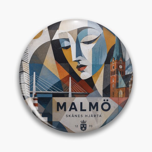 Item preview, Malmö Postcard artwork, Sweden – A Beautiful city in Europe. designed and sold by GalleryKauffeld.