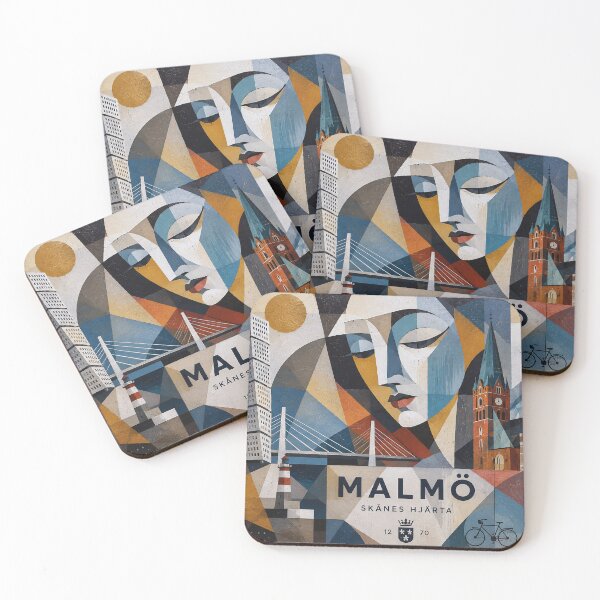 Item preview, Malmö Postcard artwork, Sweden – A Beautiful city in Europe. designed and sold by GalleryKauffeld.