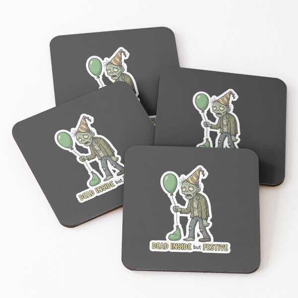 Item preview, Dead Inside but Festive Halloween Zombie Sticker designed and sold by Cerys-GS.