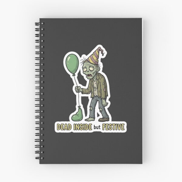 Item preview, Dead Inside but Festive Halloween Zombie Sticker designed and sold by Cerys-GS.