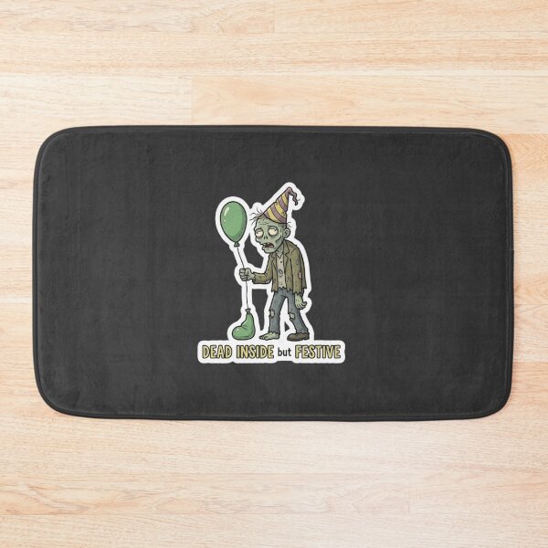 Item preview, Dead Inside but Festive Halloween Zombie Sticker designed and sold by Cerys-GS.
